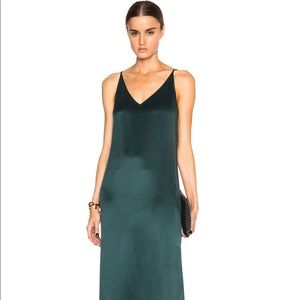 Equipment Racquel Slip Dress in Scarab